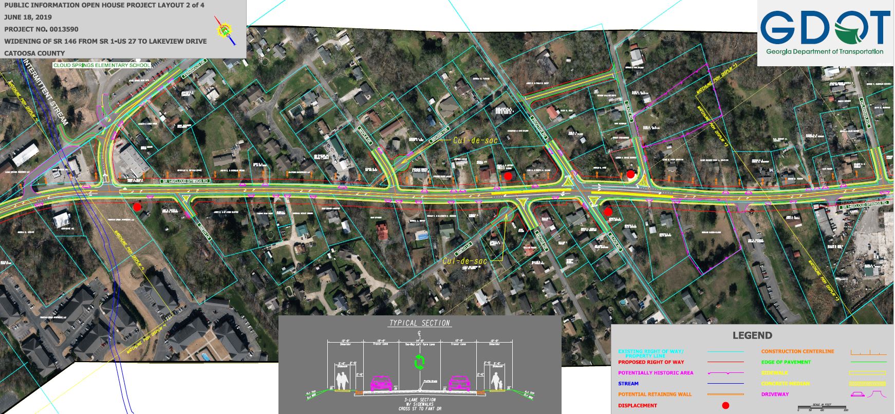 SR 146 Widening Map 2