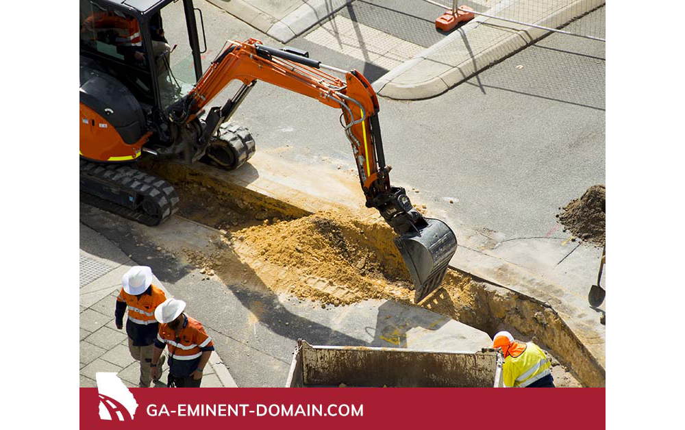 backhoe digging