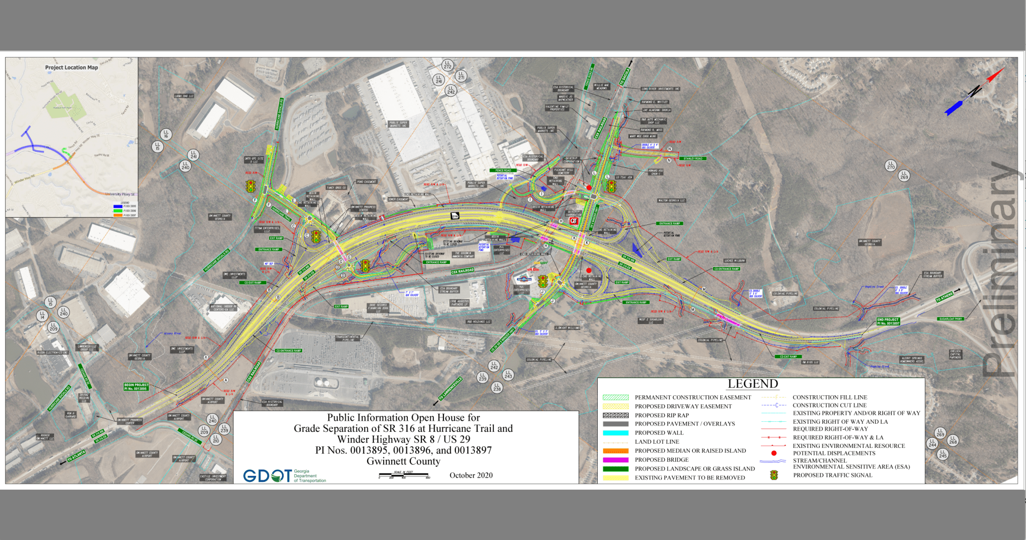 State Route 316 Improvement Project Map 1