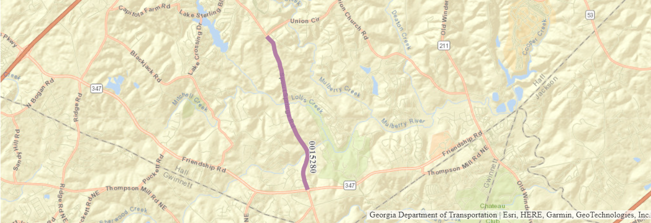 Spout Springs Road Widening Map
