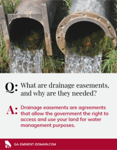 drainage easements in Georgia