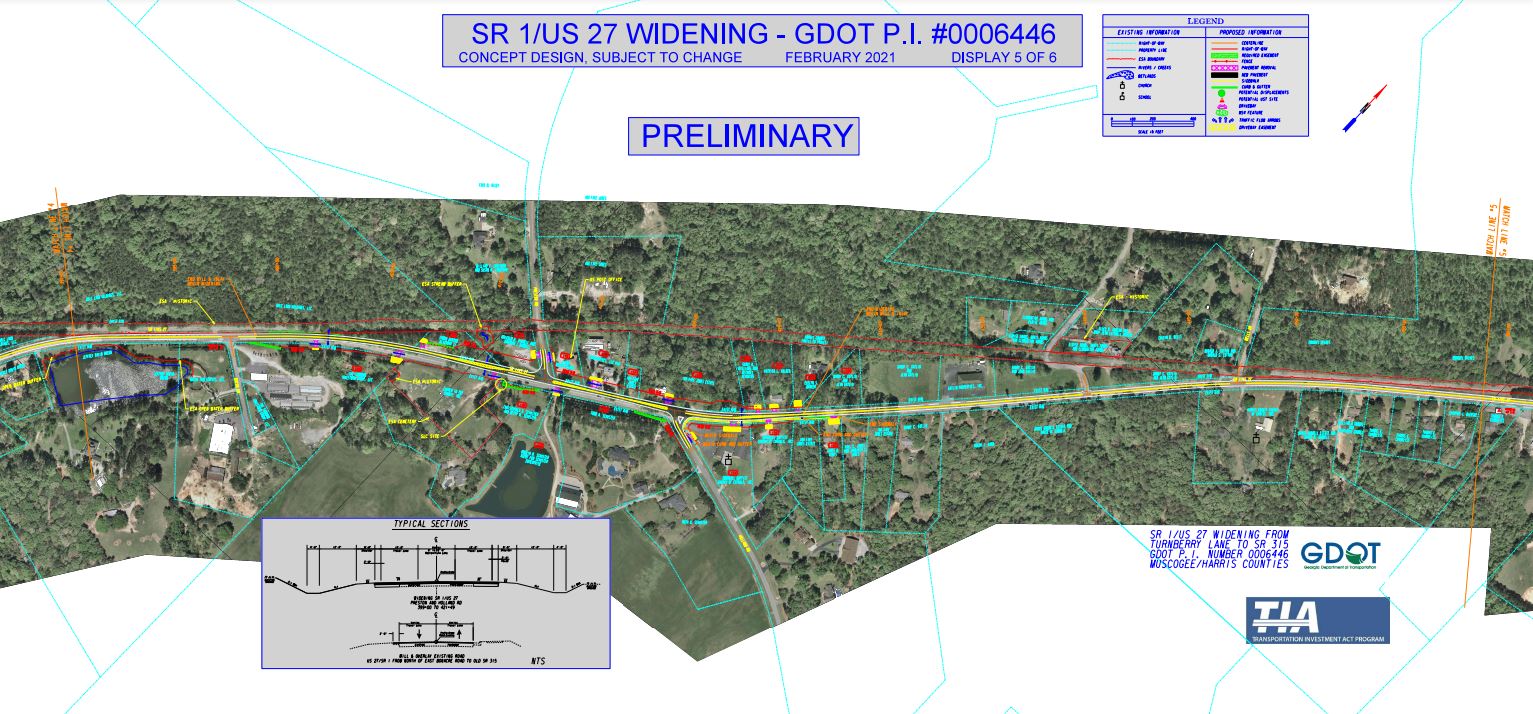 SR 1 US 27 Widening Map 5