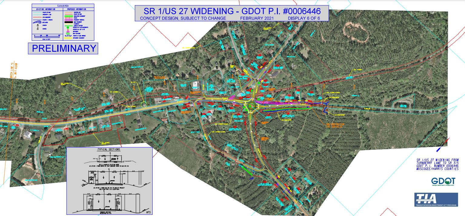 SR 1 US 27 Widening Map 6