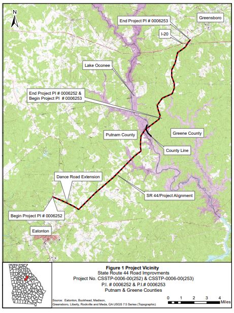 SR 44 Widening Map