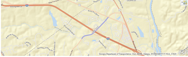 Bass Road Widening Map 1