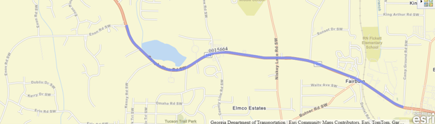 Campbellton Rd Widening & Pedestrian Improvement Project Map