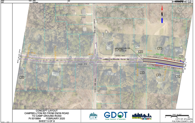 Campbellton Rd Widening & Pedestrian Improvement Project Map