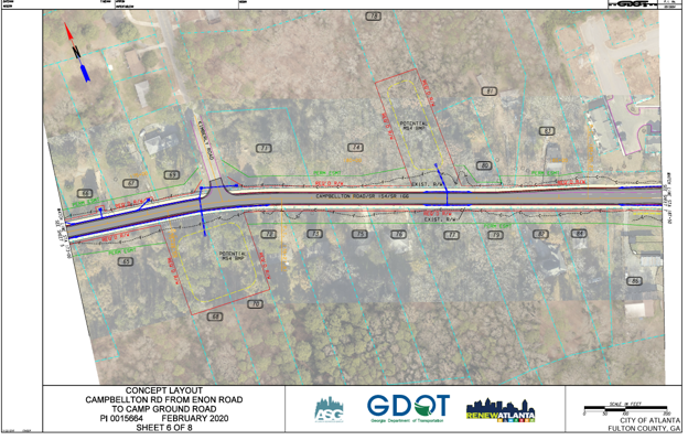Campbellton Rd Widening & Pedestrian Improvement Project Map