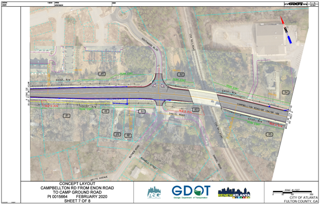 Campbellton Rd Widening & Pedestrian Improvement Project Map