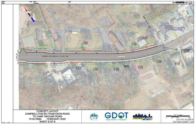 Campbellton Rd Widening & Pedestrian Improvement Project Map