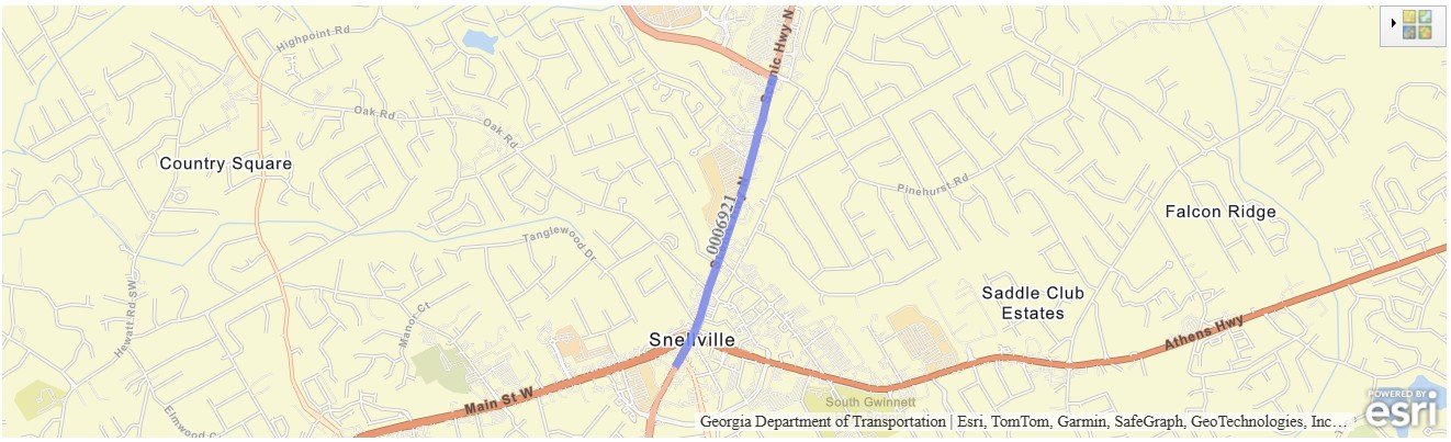 Scenic Highway (SR 124) Widening Project – Phase 1 Map 2
