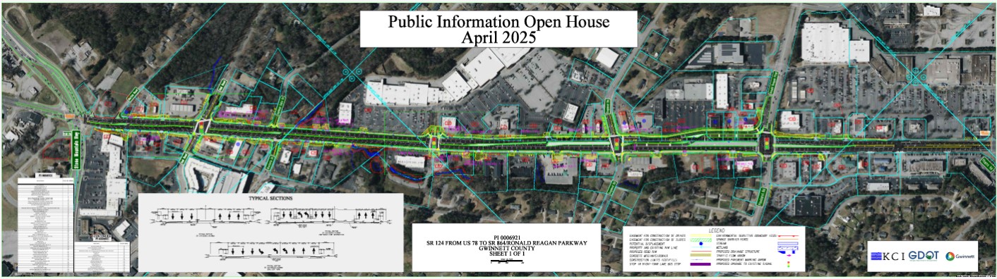 Scenic Highway (SR 124) Widening Project – Phase 1 Map